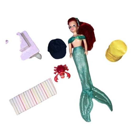 Disney Mermaid Doll with Sebastian Crab and Accessories - Picture 2 of 14